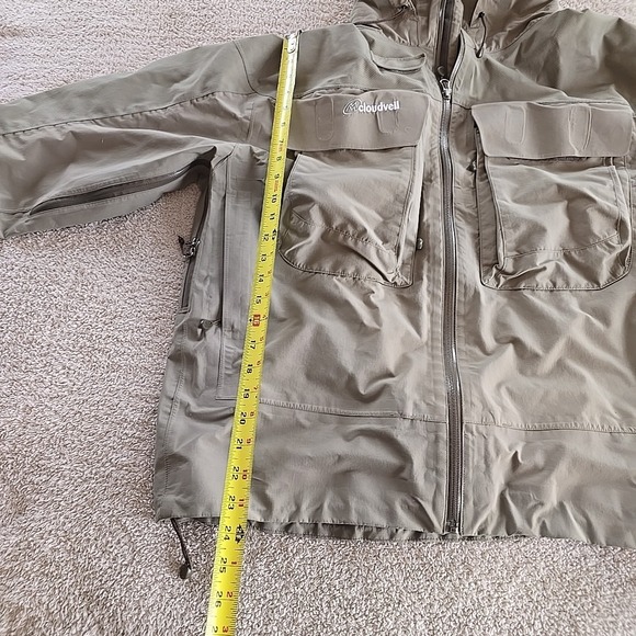 Cloudveil Inspired Angling Apparel Men's Rain Jacket Coat Size L Hooded Gore-Tex - Picture 13 of 16